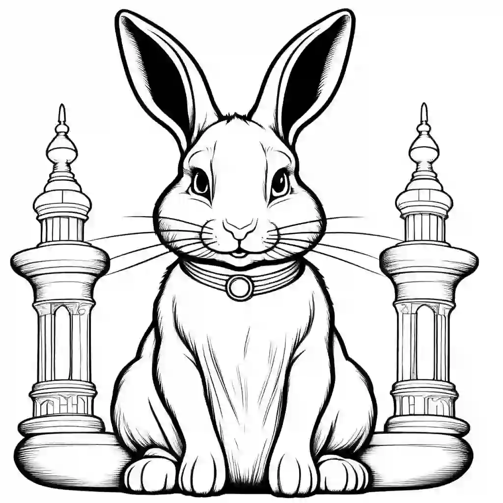 The White Rabbit coloring pages